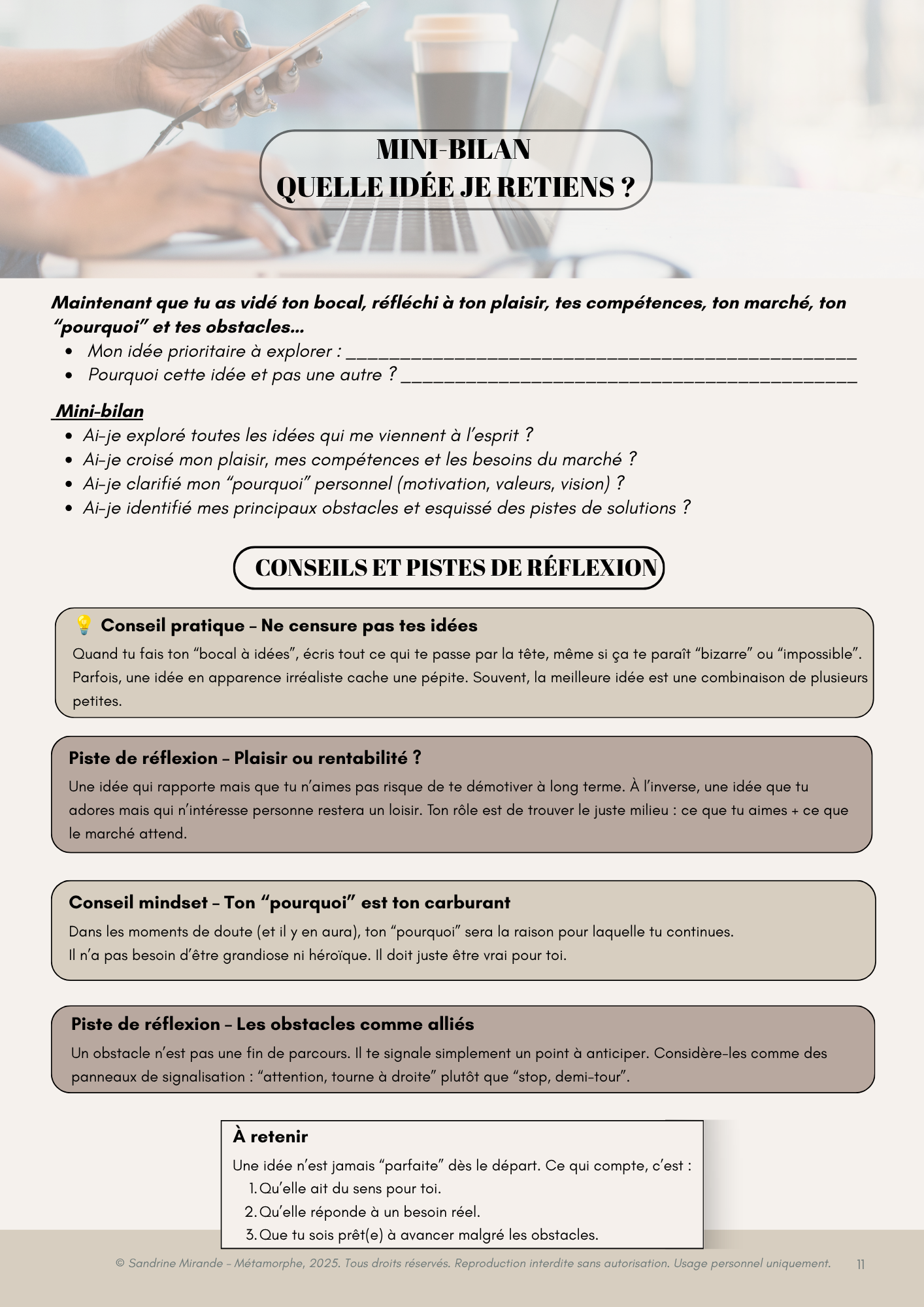 CAHIER D'EXERCICES 1 - Ton carnet de bord entrepreneurial – Image 4